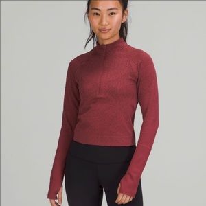NWOT Lululemon Rest Less Cropped Half-Zip